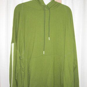 Olive green Tek Gear long hooded sweatshirt